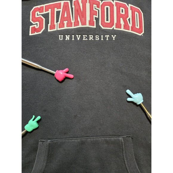Champion Stanford University Hoodie Black Future Friendly (Men's XXL) - Picture 15 of 15